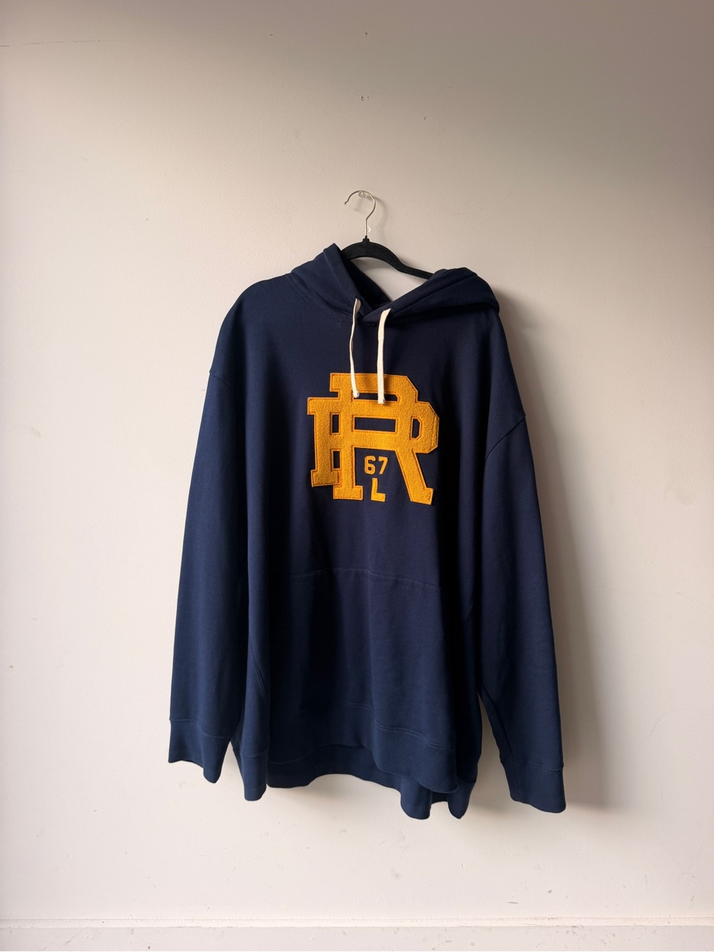 Polo Ralph Lauren 4XB Big & Tall Navy PR 67 Chenille Hoodie
